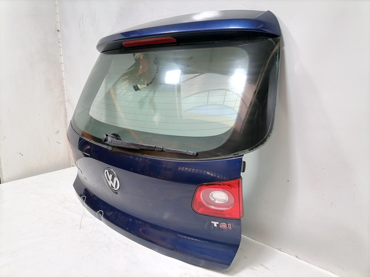VW Tiguan 1 5N original Heckklappe mit Heckscheibe LD5Q Shadowblue Bj.2009